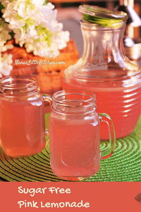 Once you have four cups of lemon juice, combine it in a large pitcher with the cooled simple syrup, nine cups of cold water and 1/2. Sugar Free Pink Lemonade! Delicious, refreshing and a nice ...