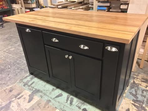 If you are looking for a kitchen island with seating, a breakfast bar is a good way to be able to talk to if you need a butcher block island then choosing the right one for your home is an important decision. Item 157 Kitchen Island with Butcher Block Top Custom ...