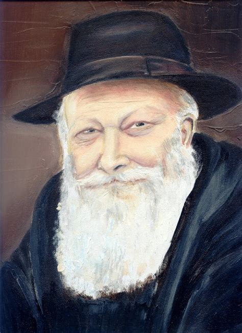The Lubavitch Rebbe Portrait Oil Painting Original Oil Painting By