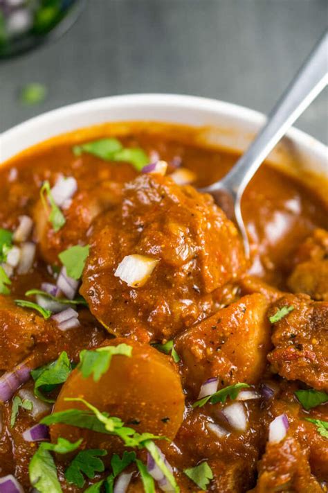 Let egg drip off then coat. Vegan Chile Colorado Seitan Stew Recipe | Protein-Packed ...