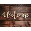 Welcome Wood Sign  Personalized By Kate