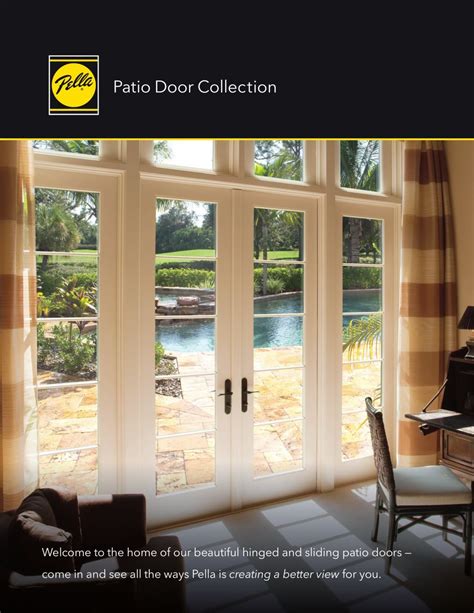 Pella 350 Series 4 Panel Sliding Door Sliding Doors