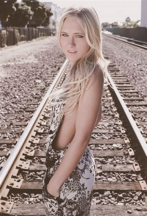 Train Tracks Modeling Posing Types Of Portrait Train Tracks Photography Tips