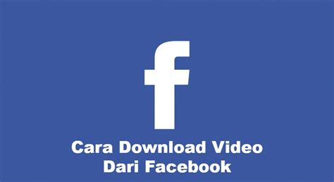 Cara memasang aplikasi di tv android menggunakan downloader. Cara Mendownload Video Dari Facebook di Android & iPhone