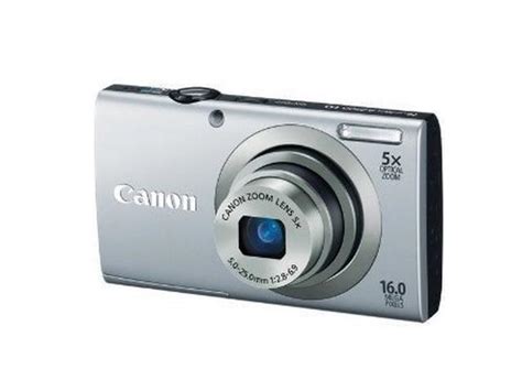 Canon Powershot A2300 Silver 160 Mp 5x Optical Zoom 28mm Wide Angle