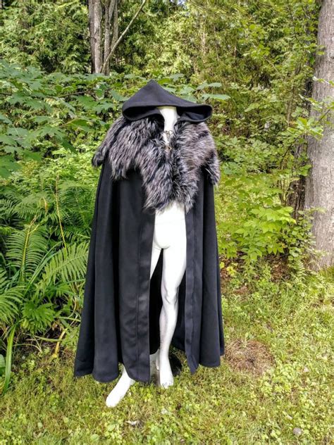 Fur Cloak Viking Cloak Game Of Thrones Fur Capelet Etsy