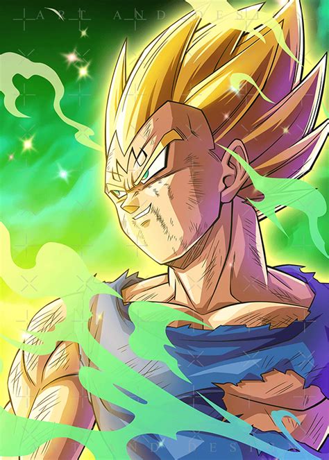 Dragon Ball Superz Poster Majin Vegeta 12in X 18in Free And Fast