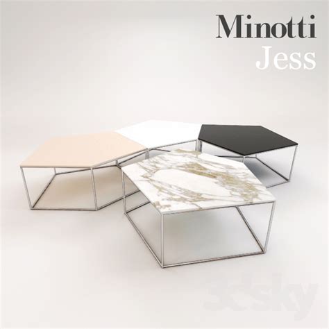 The coffee table measures 120×95 cm and is composed of an elliptical base and a raised circular top equipped with a mechanism that allows it to turn 360 degrees and makes the table top extendable towards the sofa. 3d models: Table - Minotti Jess Coffee Table