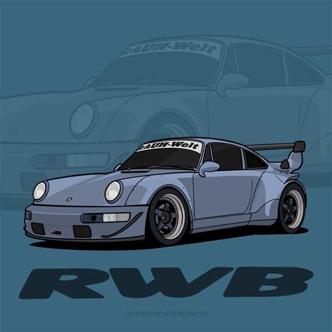 Artstation Rwb Porsche Illustration