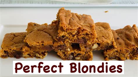 How To Make Perfect Blondie Bars Easy Blondies Recipe With Perfect