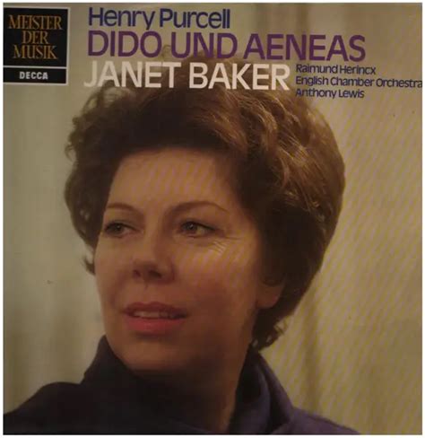 Dido Und Aeneas De Henry Purcell Janet Baker 33t Chez Recordsale Ref3122821112