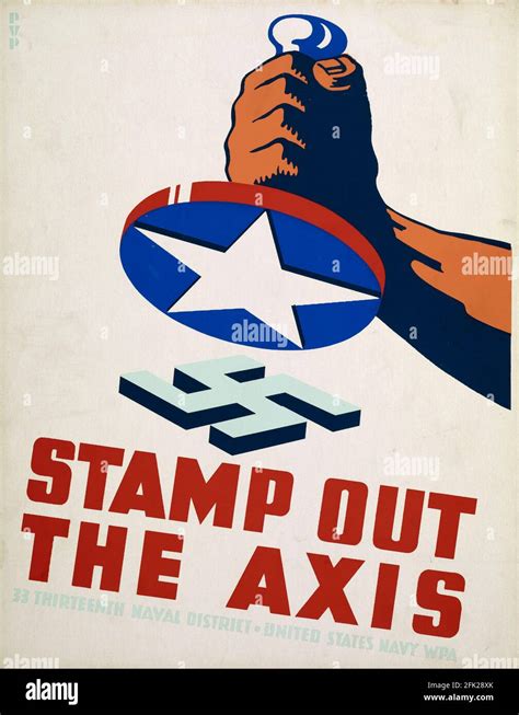 A Vintage American Ww2 Propaganda Poster With The Slogan Stamp Out The