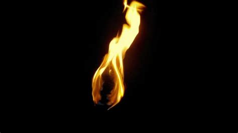 Burning Torch Is Held Up Then Goes Off Stock Footage Videohive