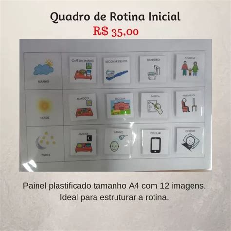 Quadro De Rotina Para Autista Recursos Visuais