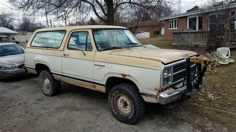 1980 Dodge Ramcharger Suv Yellow 4wd Manual Classic Dodge Ramcharger