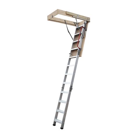 Deluxe Aluminium Attic Loft Ladder 2700mm To 3050mm Diy