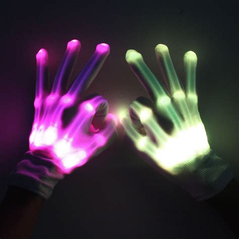Maire Led Skeleton Gloves 12 Color Changeable Light Up Shows