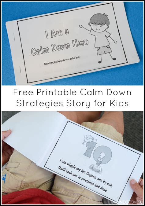 Free Printable Calm Down Strategies Story For Kids And