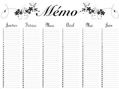 Calendrier Perpetuel Anniversaire A Imprimer Gratuit