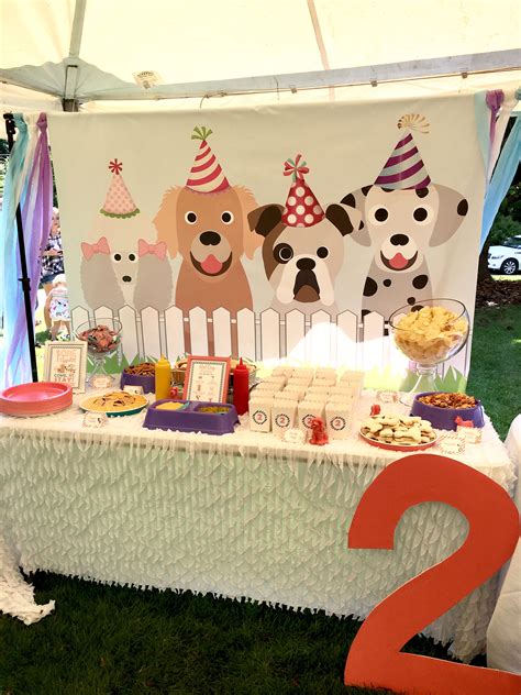 A Puppy Party Most Of The Decor Was Diy And Went Perfectly With Our