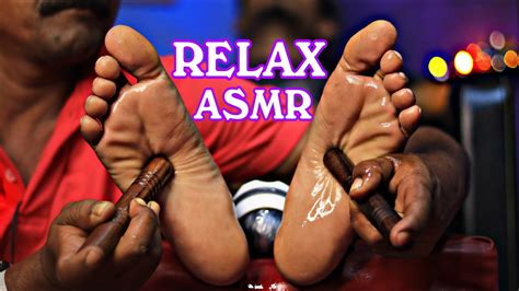 asmr relaxing foot 👣 massage with mixed tools on my new asmr room 100 tingles back youtube