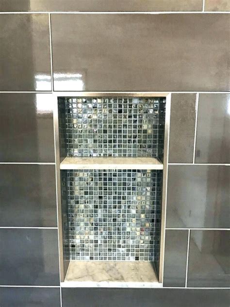If there are heavy beads of silicone or caulking on both sides of the trim, peel it off if necessary. schluter kerdi shower niche shower niche shelf photo of ...