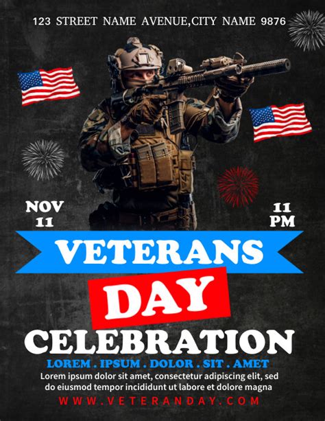 Veterans Day Ads Template Postermywall