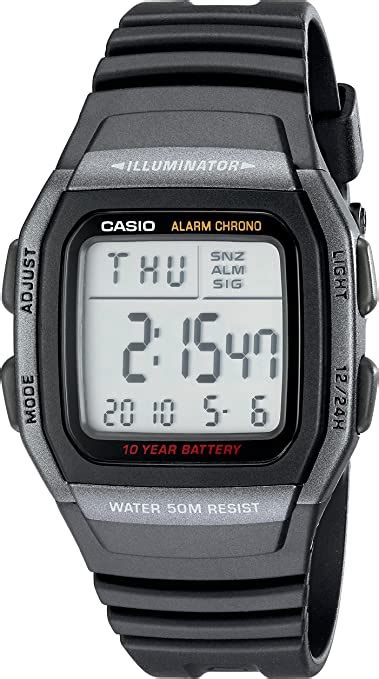 Casio Mens W96h 1bv Classic Sport Digital Black Watch Clothing Shoes And Jewelry