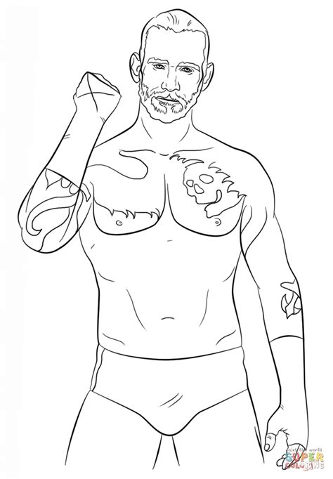 Get hold of these coloring sheets that are full of pictures and involve your kid in painting them. Get This Printable wwe coloring pages CM Punk - 32706