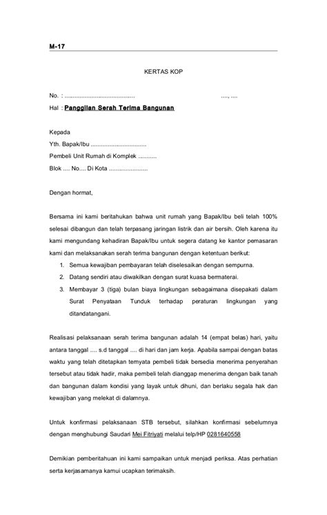 Contoh Surat Kuasa Serah Terima Kendaraan