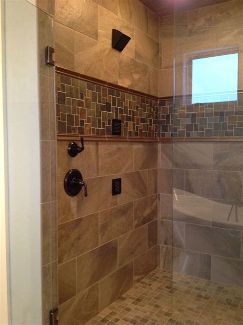 Slate Gray Shower Tile Design Corral