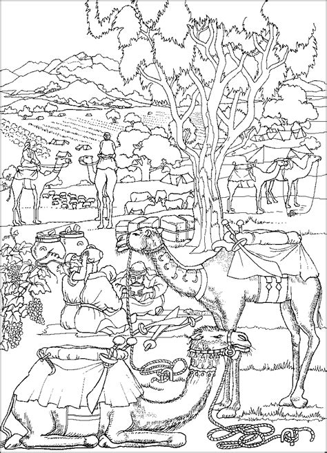Bible story coloring pages • 3. Gideon - ABDA | Bible coloring pages, Bible coloring ...