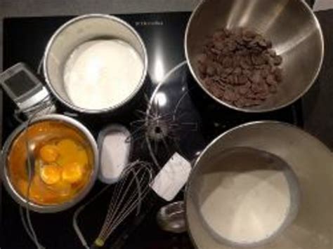 Apply the chocolate mousse immediately: Mousse au chocolat sur base de crème anglaise - Recette ...