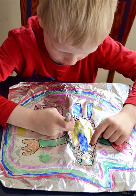 Most touchscreen laptops are not appropriate for drawing. Easy Art For Kids - Drawing on Foil - Picklebums