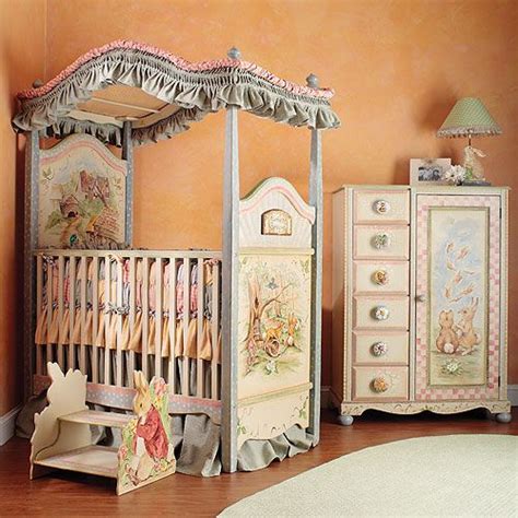 Canopy beds were once a statement of luxury. Carrot Collection Canopy Crib and Bedding | Just love ...