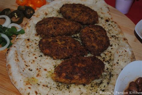 Kotlets are iranian patties made with potato, beef mince and breadcrumbs. Persian meat patty with potato( cutlet)