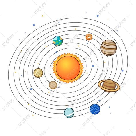 Solar System Planets White Transparent Solar System Planets Yellow