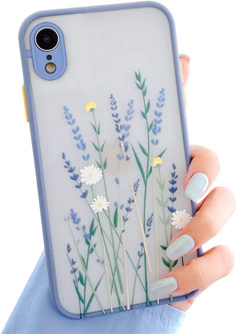 Amazon Com Ownest Compatible With Iphone Xr Case For Clear Flowers