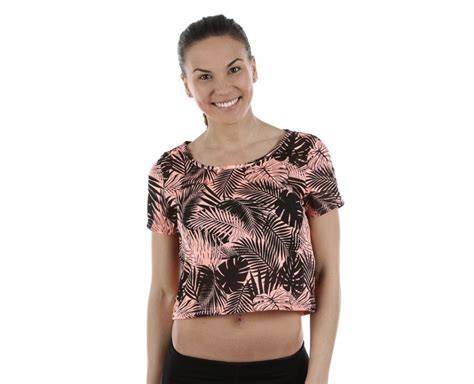 Only Play Palm Cropped Mesh Tee Treenipaita Oranssi Vaatekauppa24 Fi