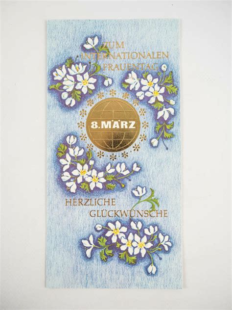 Ddr modeschmuck 4 stück blüte ansteckblume sehr guter zustand * von privat abzugeben, ohne rücknahme und gewährleistung versand per dhl nach zahlungseingang brief päckchen. Frauentag-Karten | DDR Museum Berlin