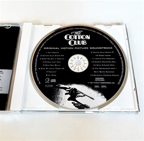 The Cotton Club Original Soundtrack 1984 Music By John Barry Cd Used
