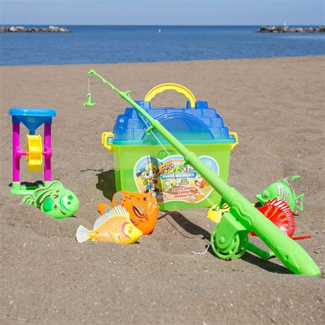 Hey Play Kids Toy Fishing Set Complete Set For Pretend Play