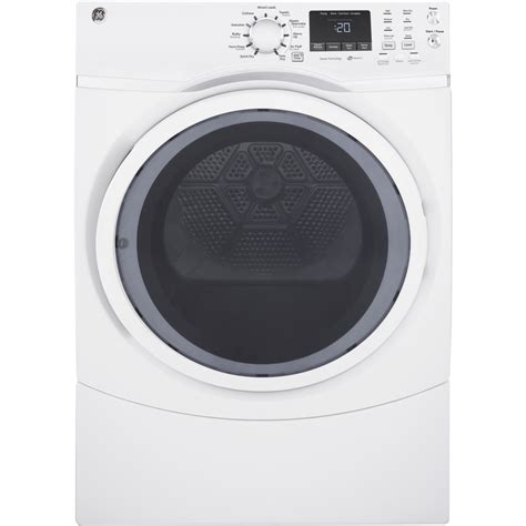 Ge 75 Cu Ft Stackable Electric Dryer White At