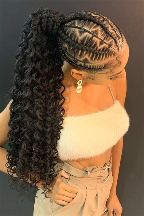 Although the usual hair of black women is curly, many black women are not pure black anymore. 88 Best Black Braided Hairstyles to Copy in 2020 | Page 8 ...
