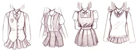 Other Uniforms Drawing Anime Clothes Drawings Anime Drawings