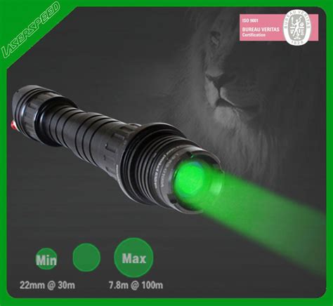 High Power Subzero Zoomable Beam Adjustable 100mw Green Laser
