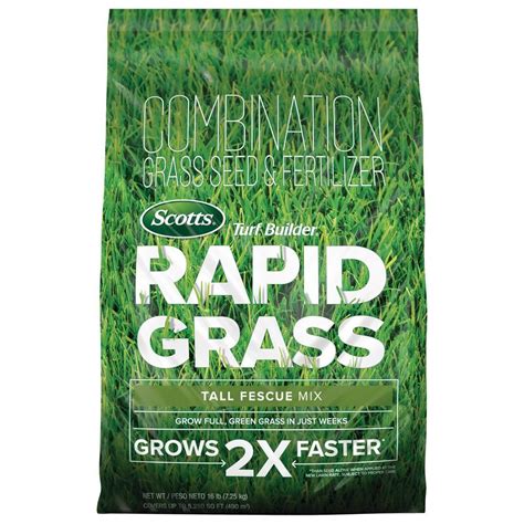 Scotts Turf Builder 16 Lbs Rapid Grass Tall Fescue Mix Combination
