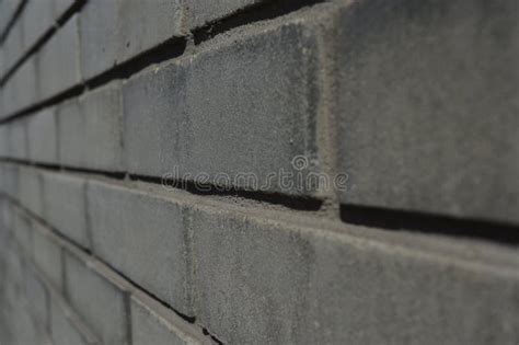 The Texture Of The Brick Is Gray Brick Wall Texture Stock Image