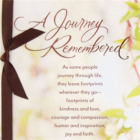 A Journey Remembered Religious Sympathy Card - Greeting Cards | Hallmark