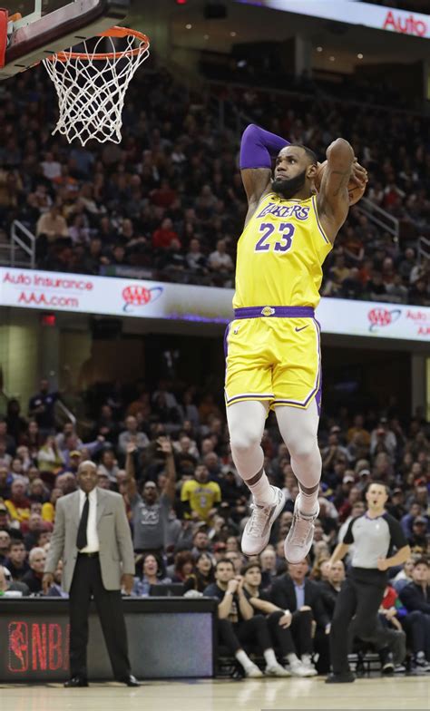 Lebron's best dunks since joining the lake show! Cleveland thanks LeBron, who carries Lakers past Cavs